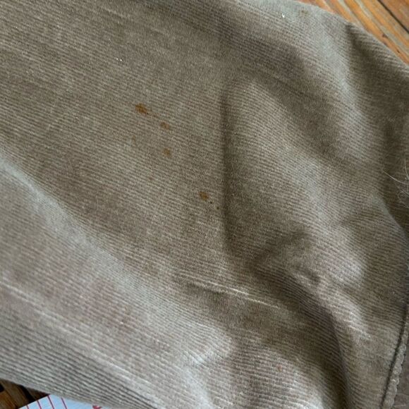 Jennyfer J. || 90's Tan Corduroy Rabbit Fur Y2K Style Pocket Jacket - Picture 10 of 14